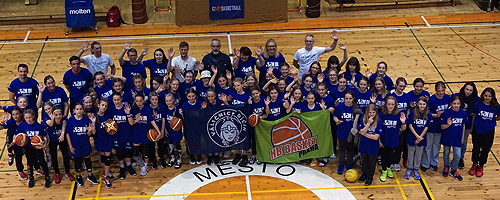 Slavnostní zahájení Festivalu minibasketbalu U12 dívky ve Varnsdorfu